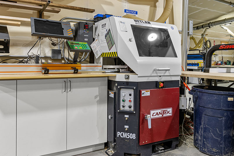 Up Cut Saw With Tiger Stop For Precise Cutting